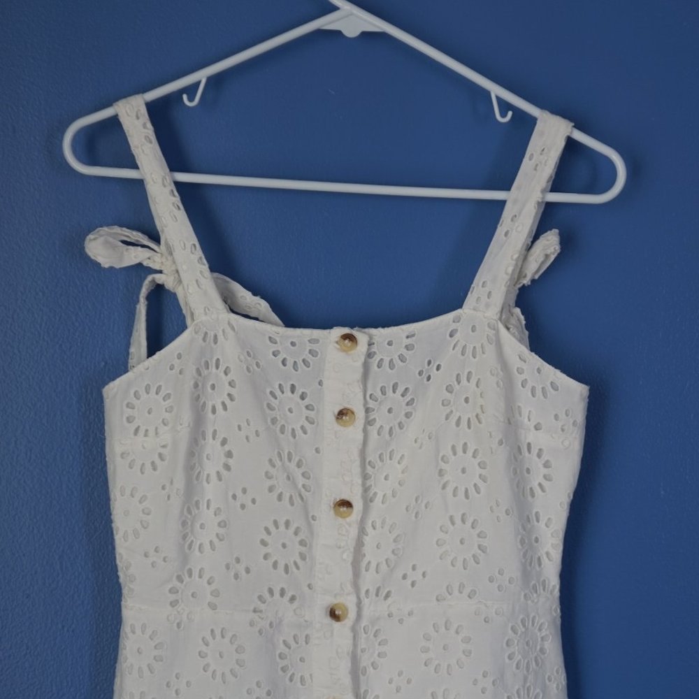 NWT Zara Embroidered Dress with Ties